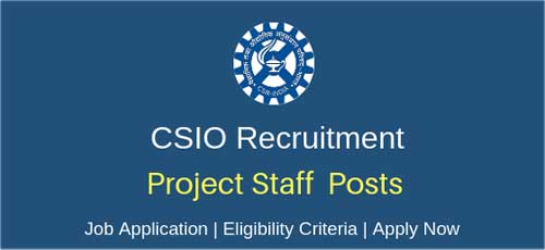 CSIO Recruitment 2023 Application form, Exam Date, Syllabus, Eligibility